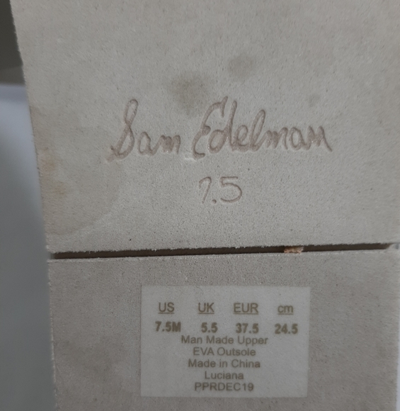 Sam Edelman Luciana Sliver Gray Thong Slide-On San - Picture 3 of 6